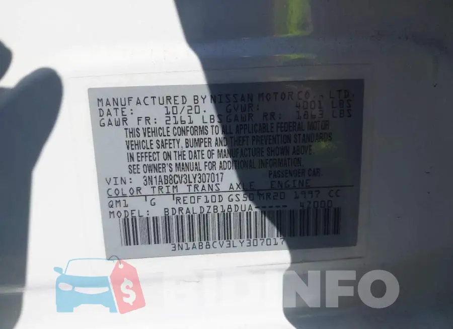 3N1AB8CV3LY307017 Photo# 9