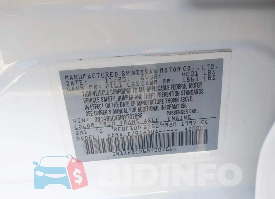 3N1AB8CV6MY207866 Photo# 9