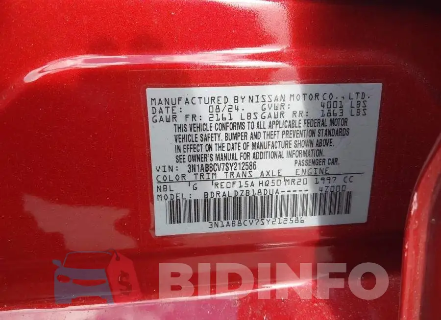 3N1AB8CV7SY212586 Photo# 9