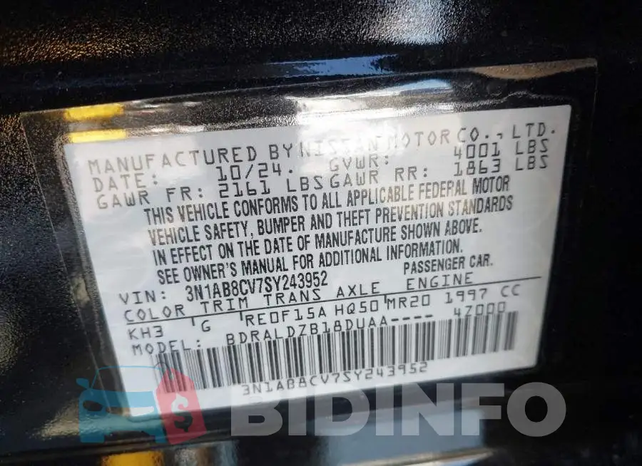 3N1AB8CV7SY243952 Photo# 9