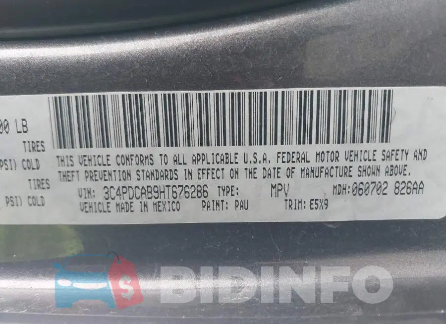 3C4PDCAB9HT676286 Photo# 9