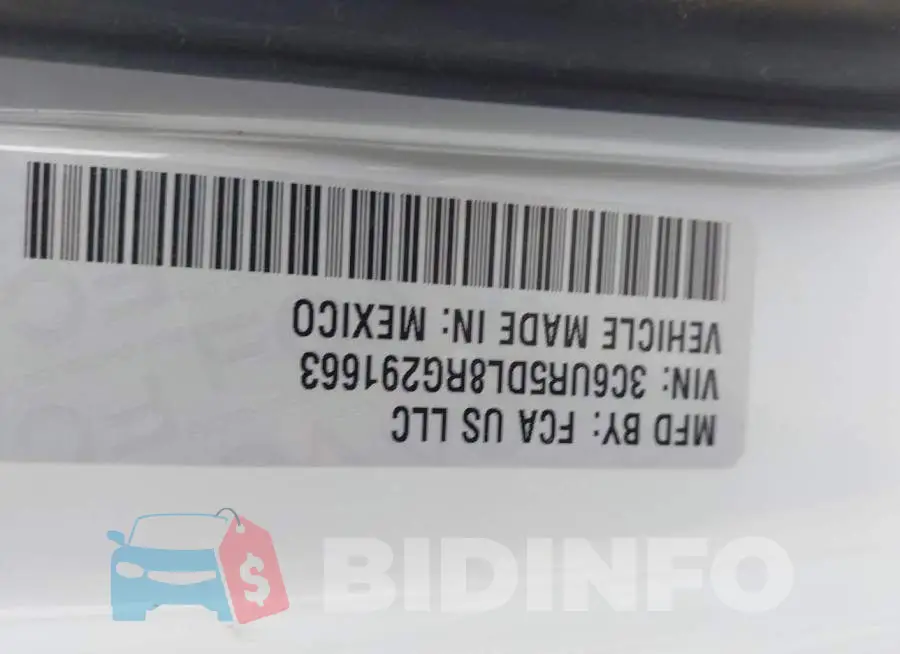 3C6UR5DL8RG291663 Photo# 9