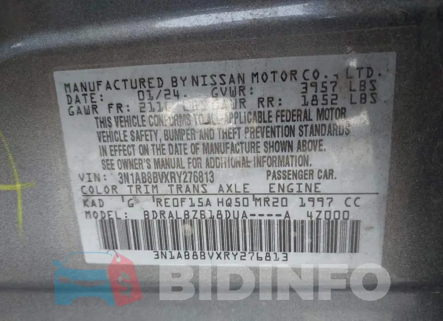 3N1AB8BVXRY276813 Photo# 9