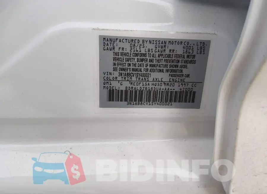 3N1AB8CV1SY400021 Photo# 9