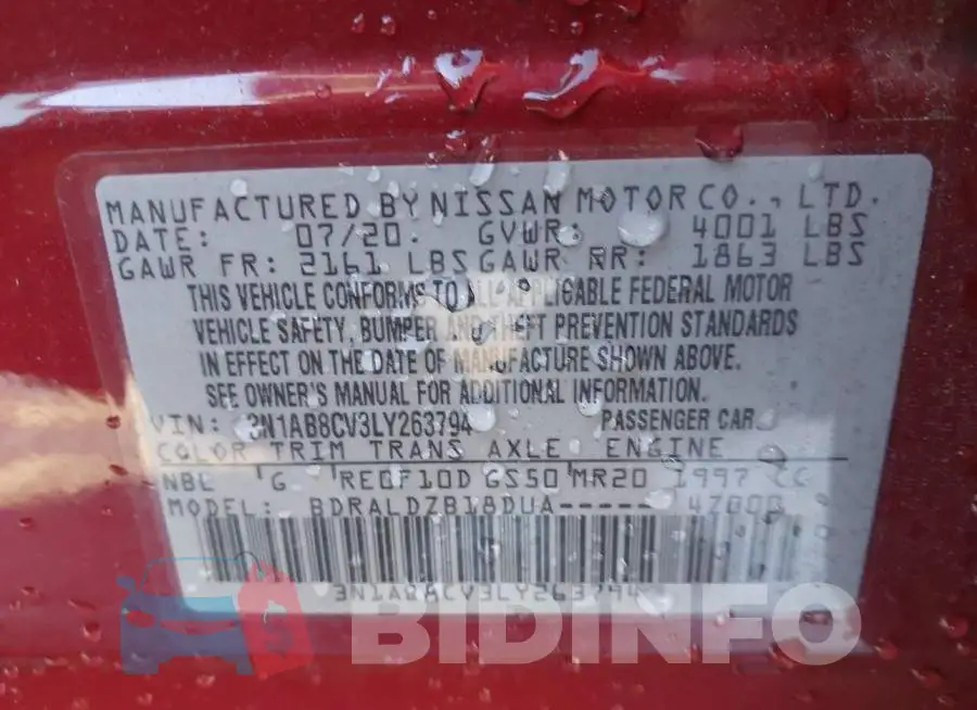3N1AB8CV3LY263794 Photo# 9