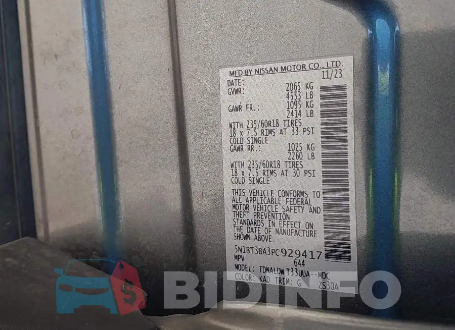5N1BT3BA3PC929417 Photo# 9