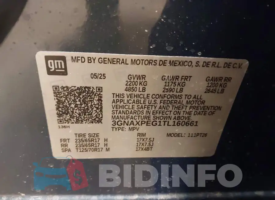 3GNAXPEG1TL160661 Photo# 9