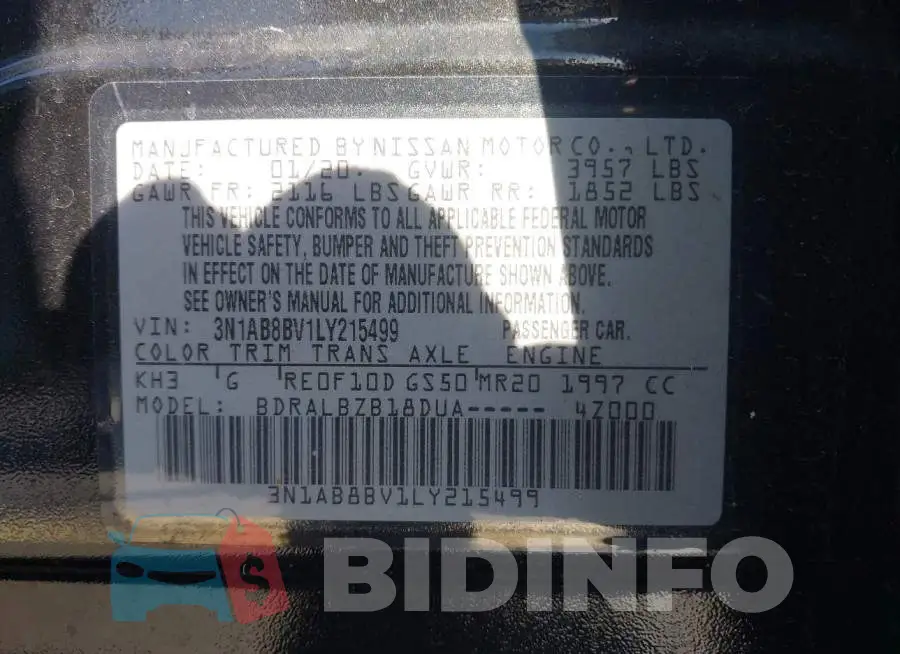 3N1AB8BV1LY215499 Photo# 9