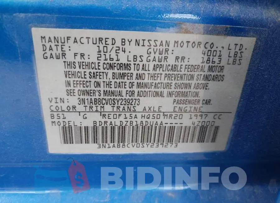 3N1AB8CV0SY239273 Photo# 9