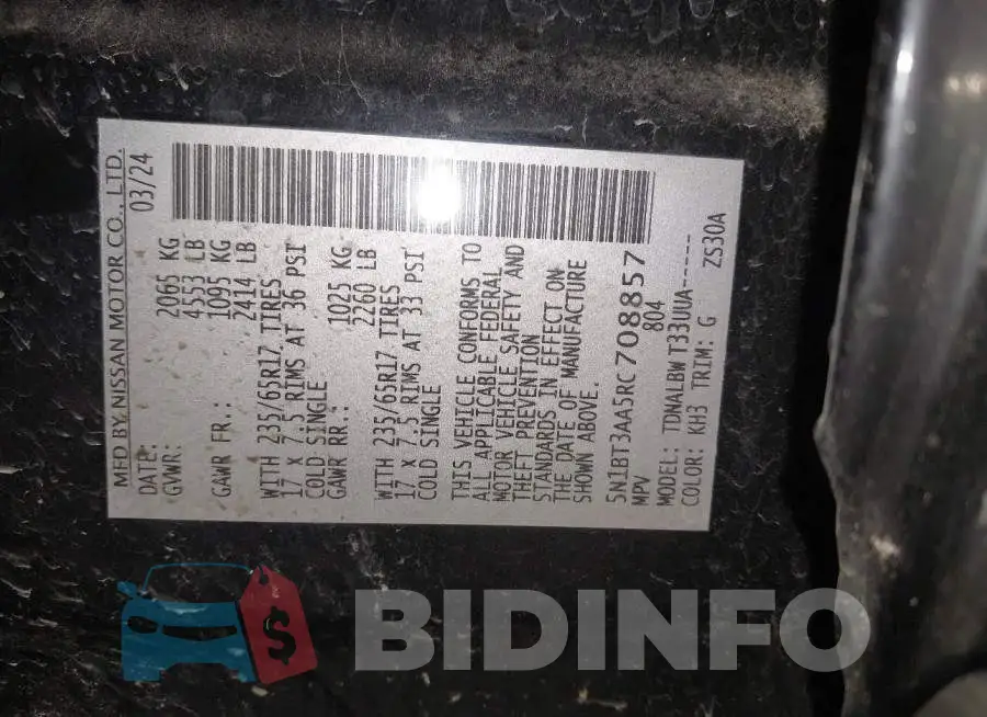 5N1BT3AA5RC708857 Photo# 9