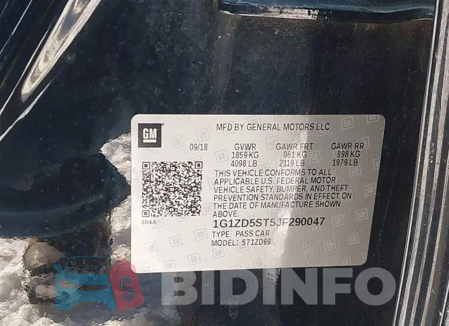 1G1ZD5ST5JF290047 Photo# 9