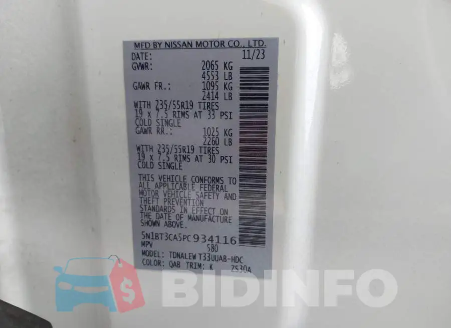 5N1BT3CA5PC934116 Photo# 9