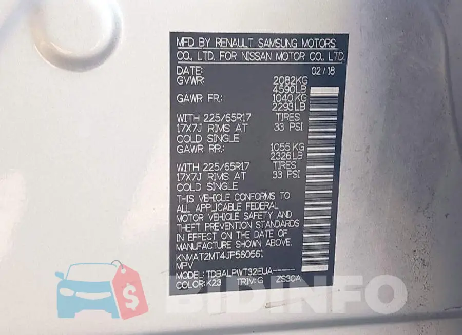KNMAT2MT4JP560561 Photo# 9