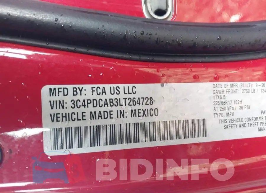3C4PDCAB3LT264728 Photo# 9