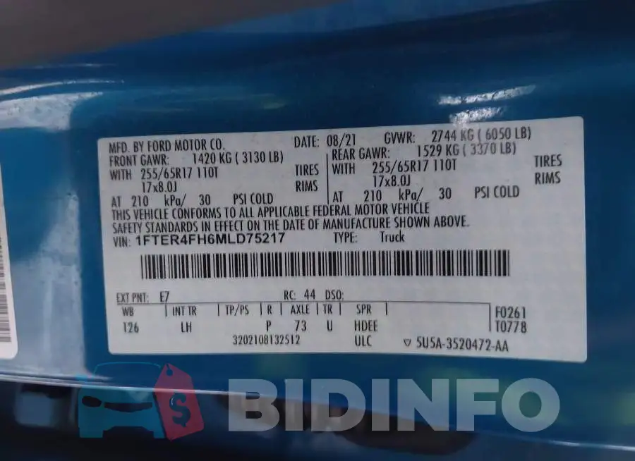1FTER4FH6MLD75217 Photo# 9