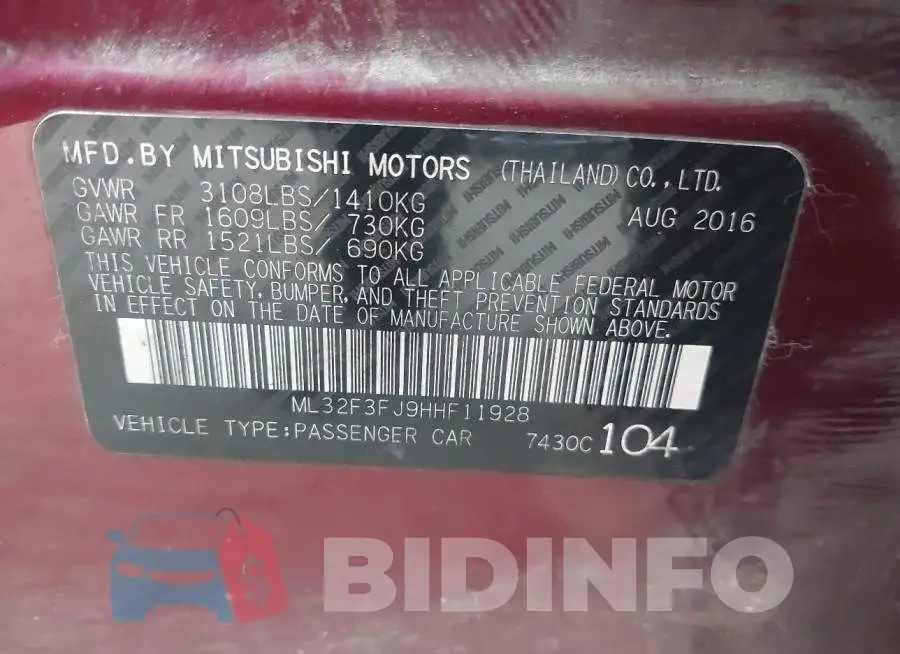 ML32F3FJ9HHF11928 Photo# 9