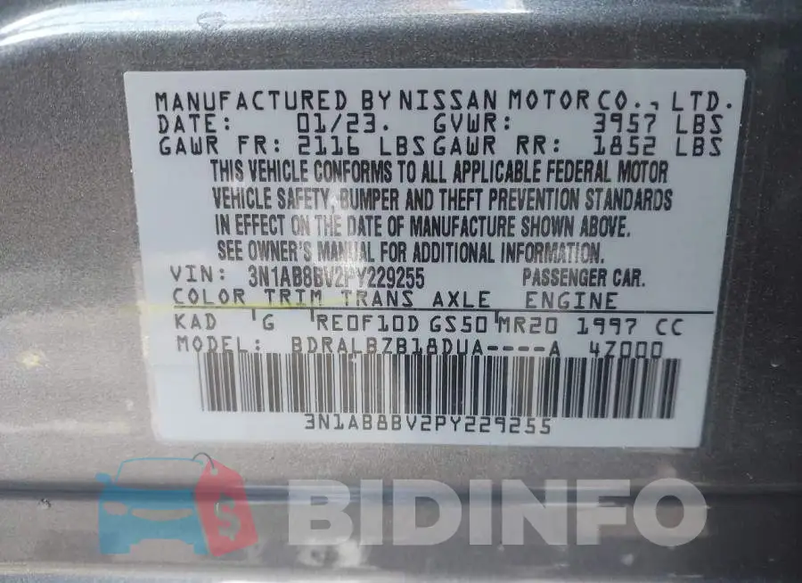 3N1AB8BV2PY229255 Photo# 9
