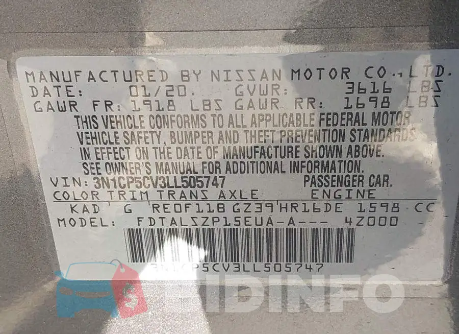 3N1CP5CV3LL505747 Photo# 9