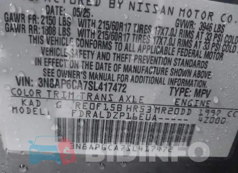 3N8AP6CA7SL417472 Photo# 9