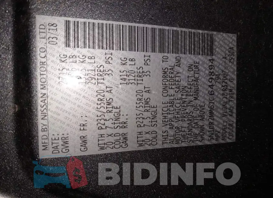 5N1DR2MM6JC649894 Photo# 9