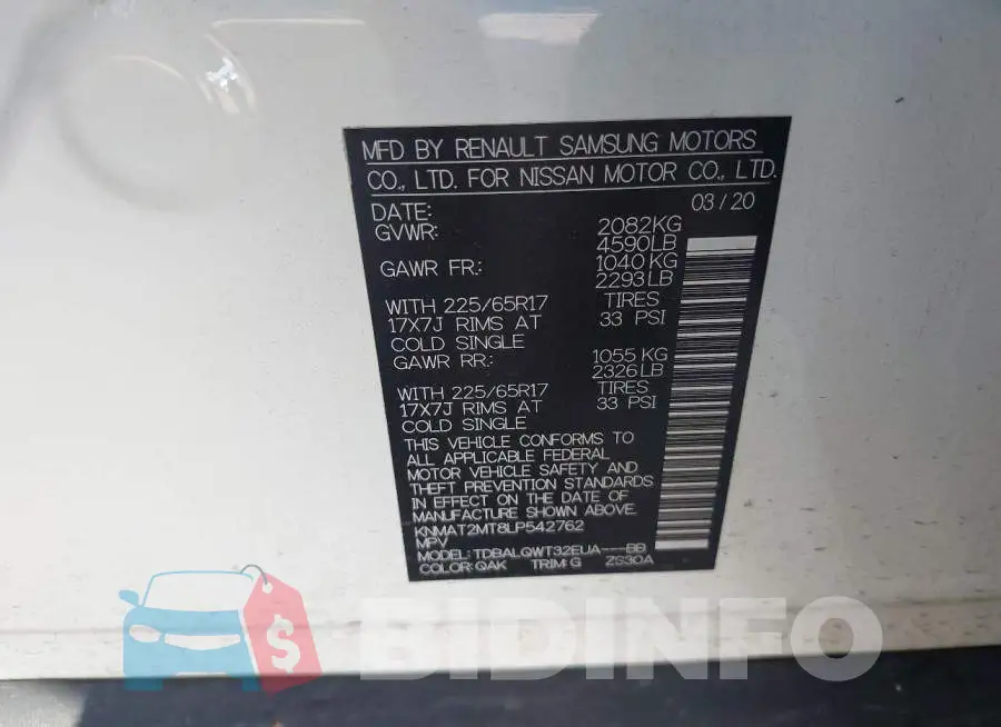 KNMAT2MT8LP542762 Photo# 9