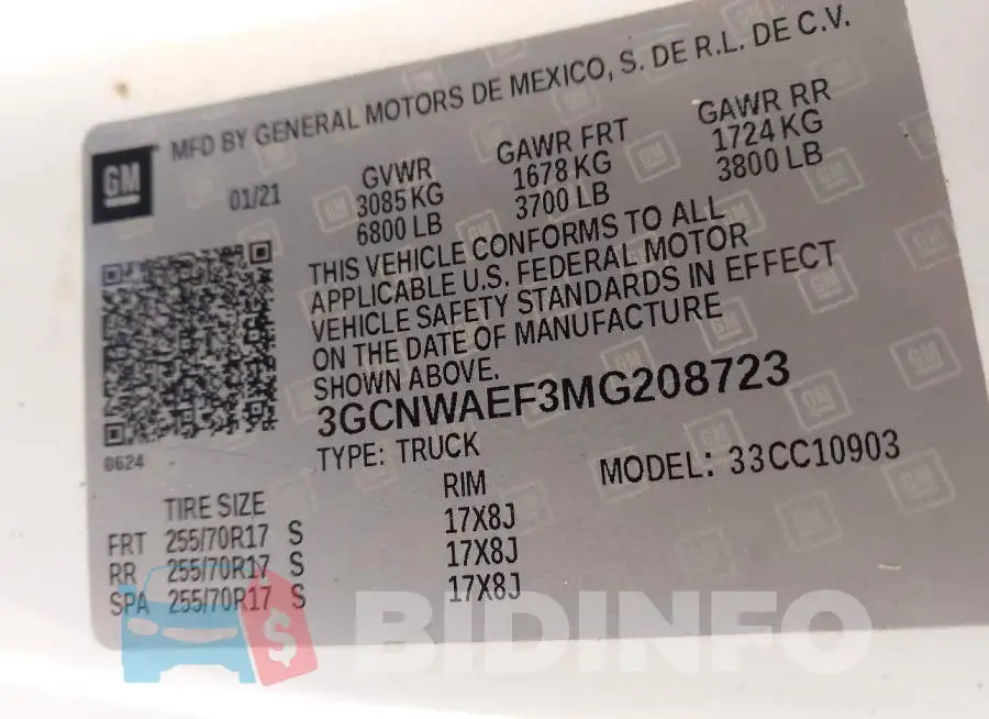 3GCNWAEF3MG208723 Photo# 9