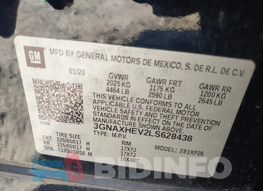 3GNAXHEV2LS628438 Photo# 9