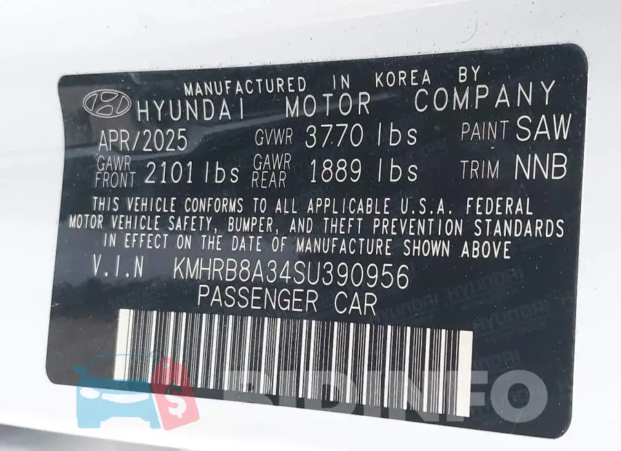 KMHRB8A34SU390956 Photo# 9