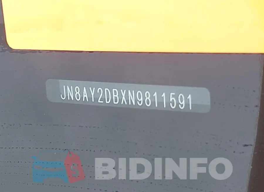 JN8AY2DBXN9811591 Photo# 9