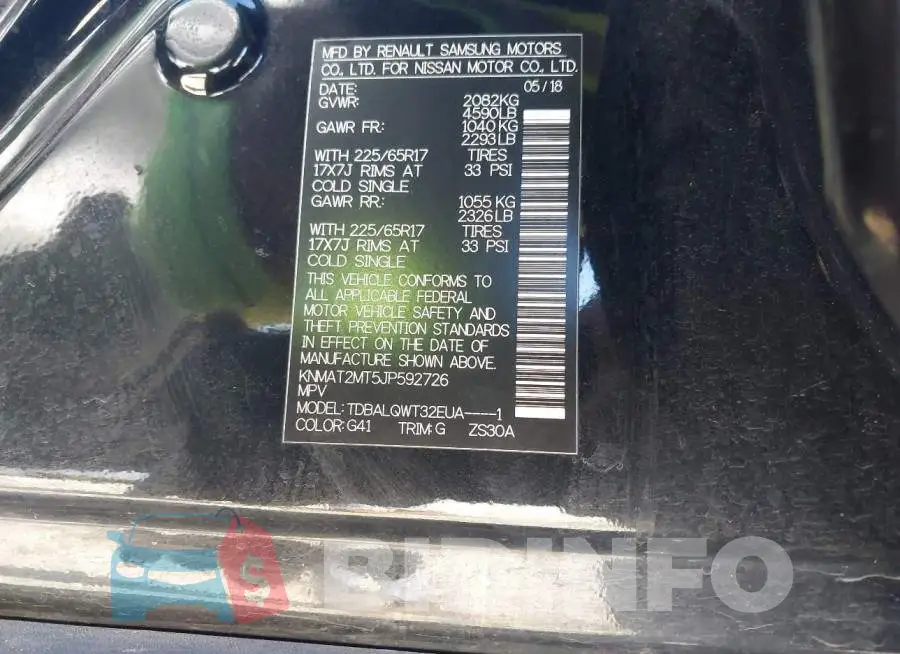 KNMAT2MT5JP592726 Photo# 9