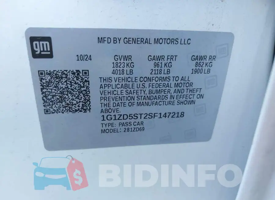 1G1ZD5ST2SF147218 Photo# 9