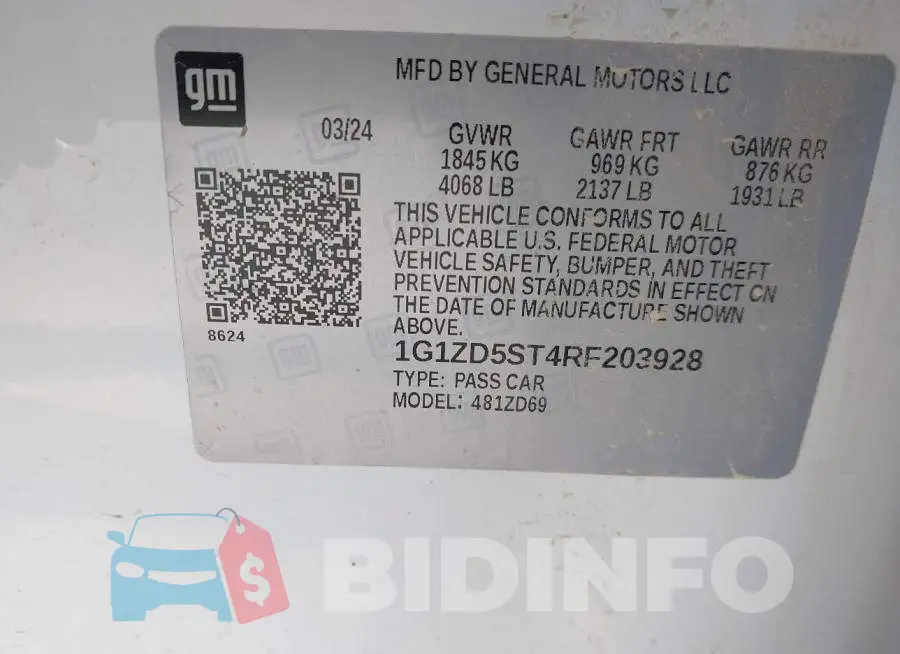 1G1ZD5ST4RF203928 Photo# 9