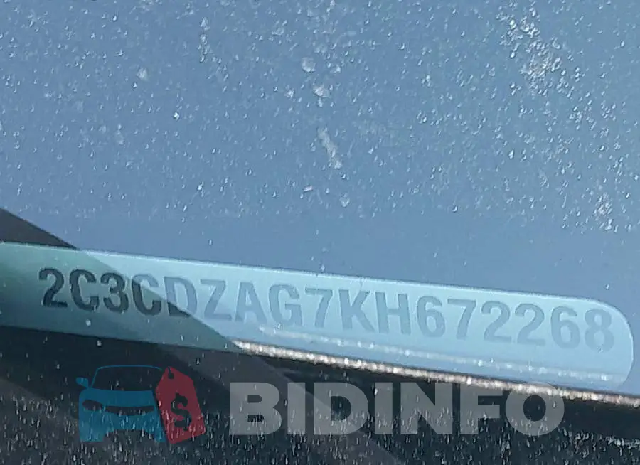 2C3CDZAG7KH672268 Photo# 9