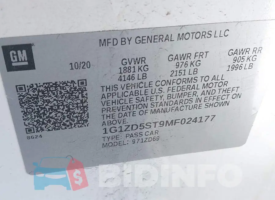 1G1ZD5ST9MF024177 Photo# 9