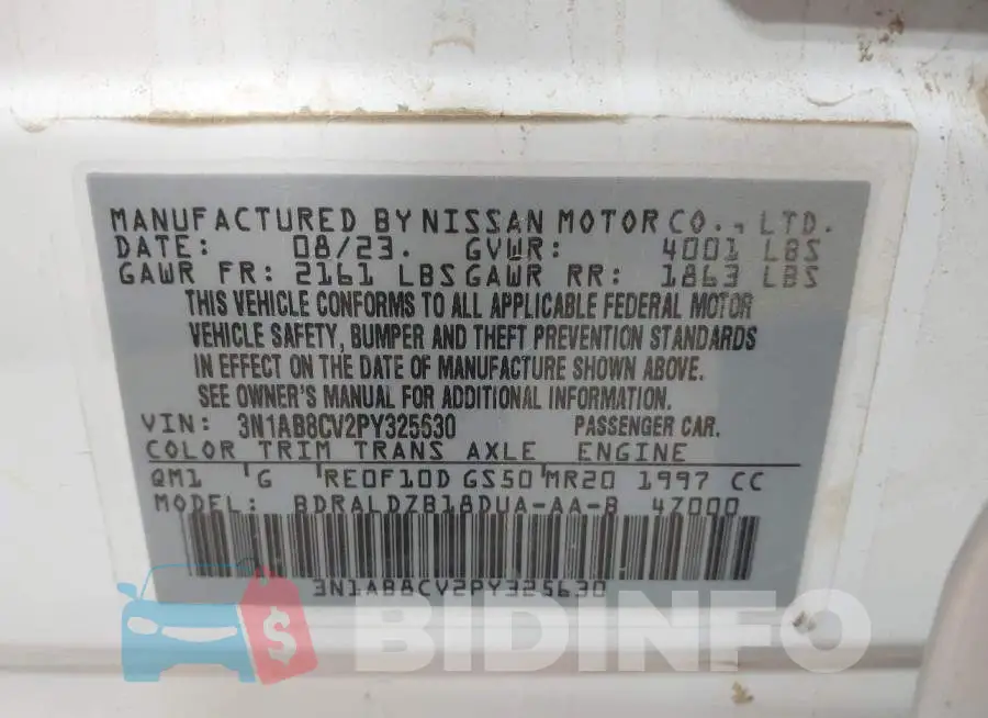 3N1AB8CV2PY325630 Photo# 9