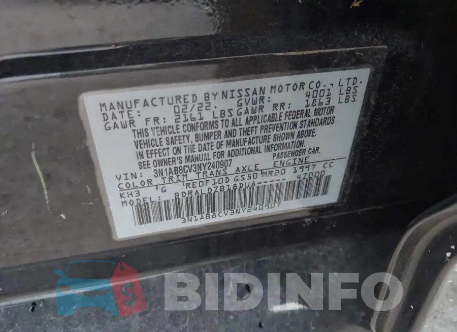 3N1AB8CV3NY240907 Photo# 9