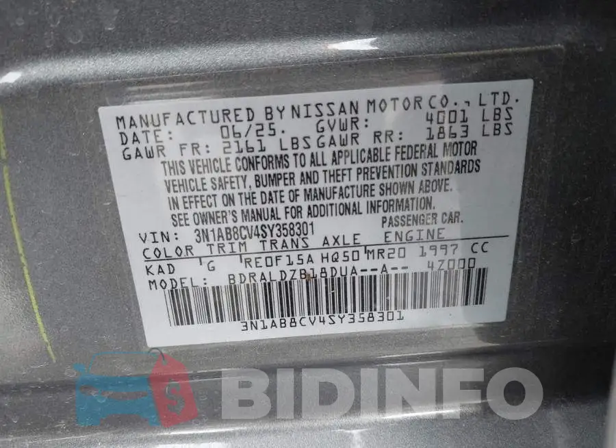 3N1AB8CV4SY358301 Photo# 9