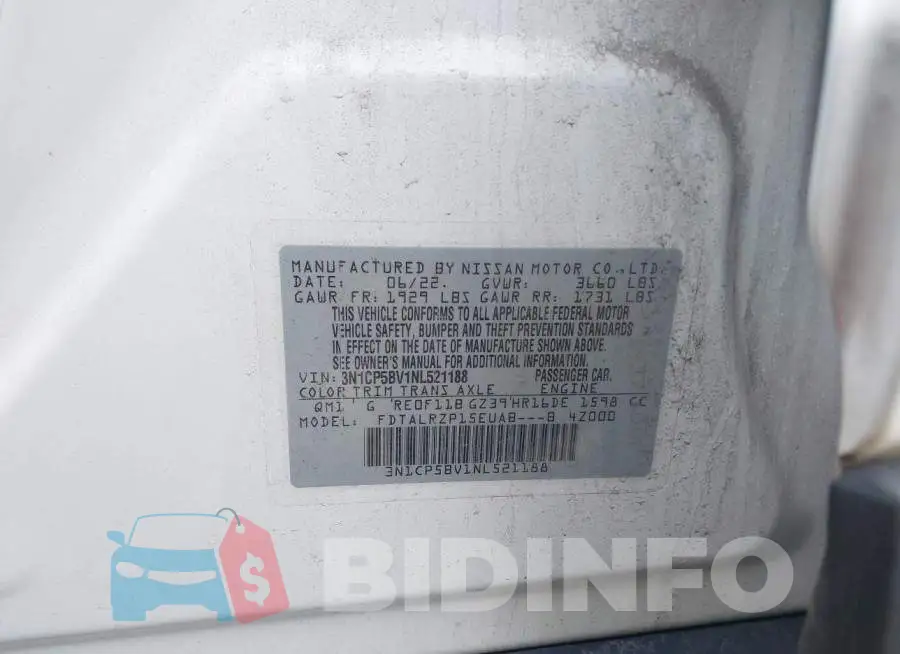 3N1CP5BV1NL521188 Photo# 9