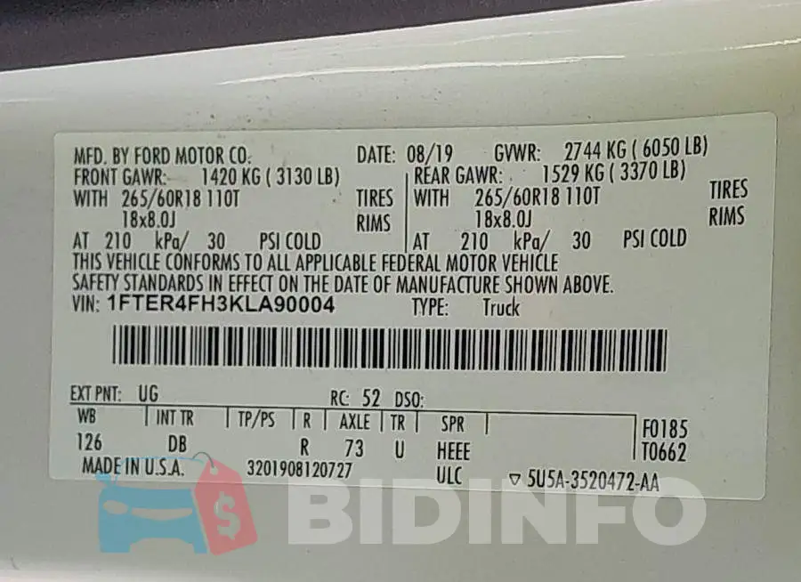 1FTER4FH3KLA90004 Photo# 9