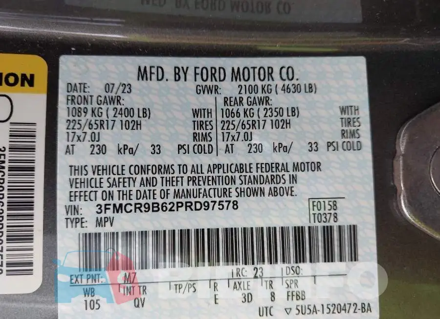 3FMCR9B62PRD97578 Photo# 9
