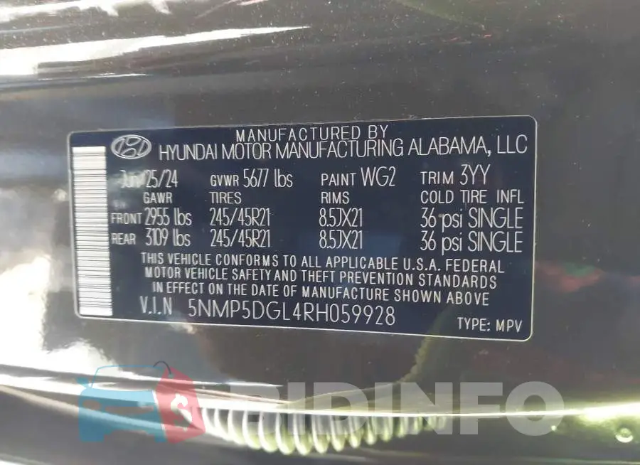5NMP5DGL4RH059928 Photo# 9