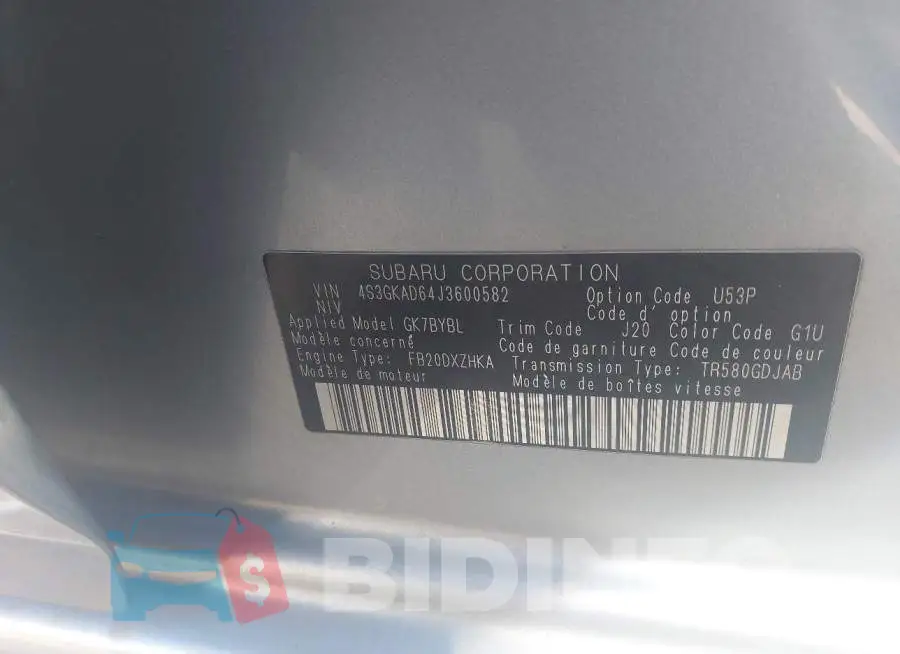 4S3GKAD64J3600582 Photo# 9
