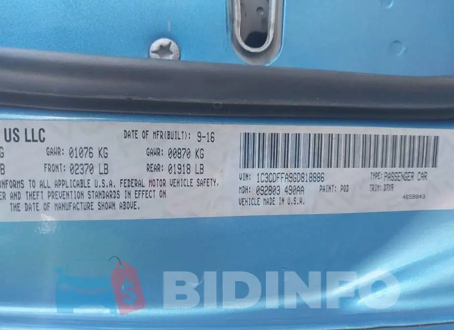 1C3CDFFA9GD818886 Photo# 9