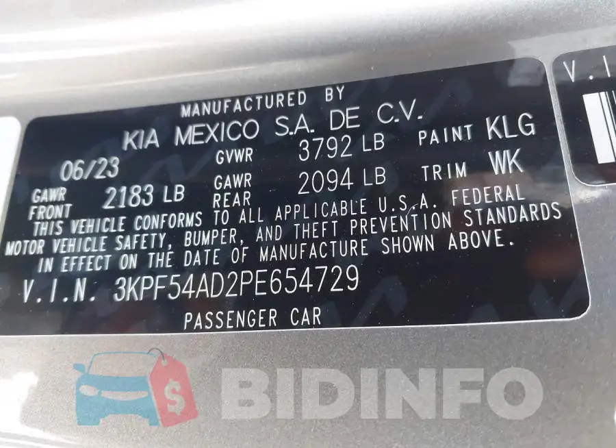 3KPF54AD2PE654729 Photo# 9