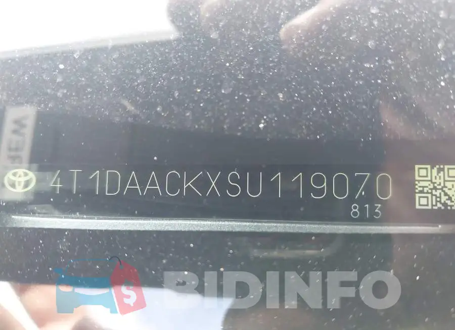 4T1DAACKXSU119070 Photo# 20