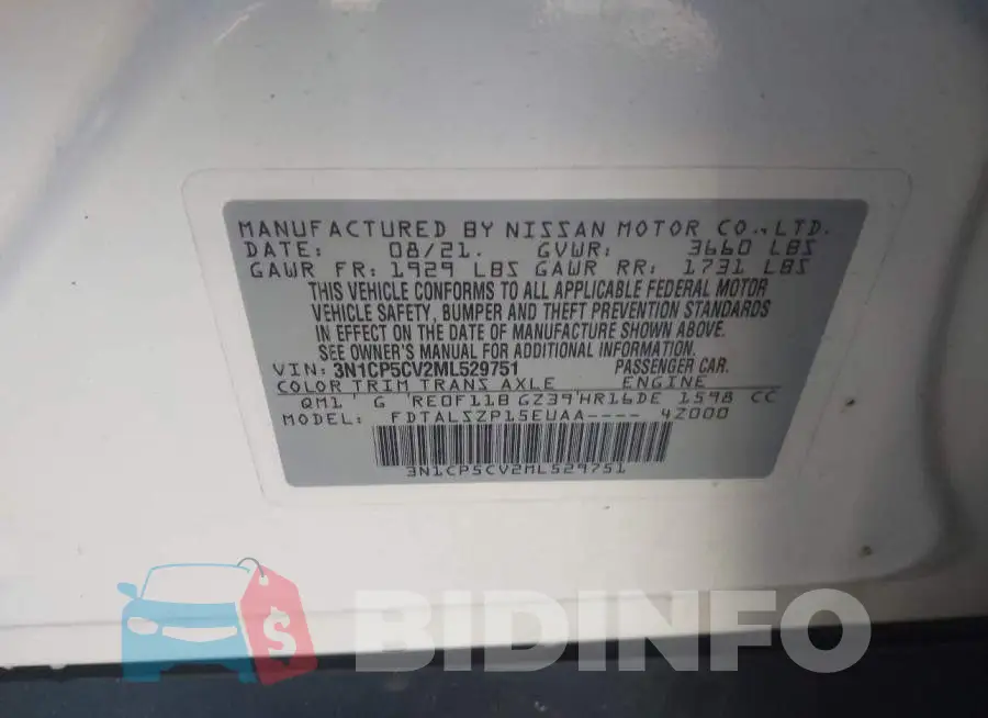 3N1CP5CV2ML529751 Photo# 9