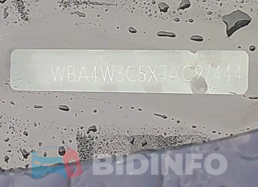 WBA4W3C5XJAC97444 Photo# 9