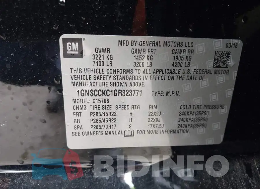 1GNSCCKC1GR323771 Photo# 9