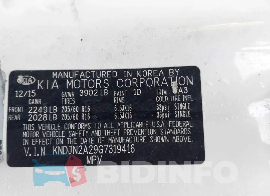 KNDJN2A29G7319416 Photo# 9