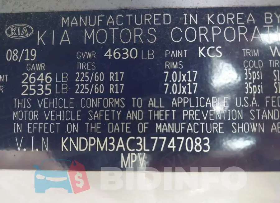 KNDPM3AC3L7747083 Photo# 9